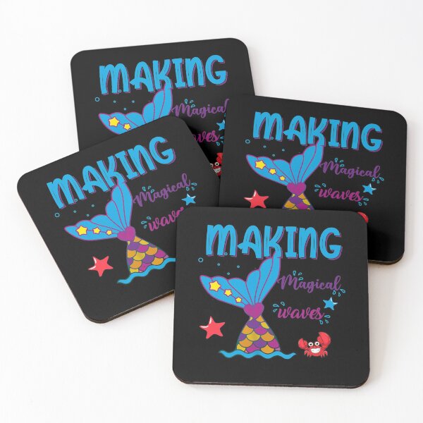 Item preview, mermaid making magical waves back school designed and sold by Magik-Art.