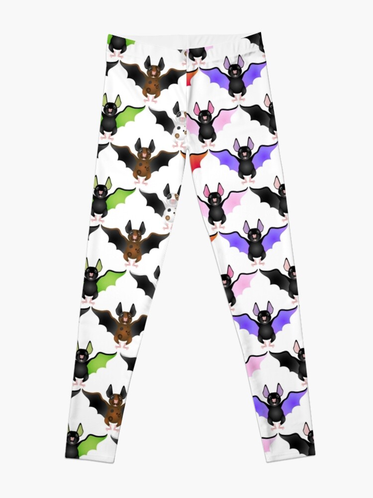 Alternate view of Cute Colorful Bats Leggings