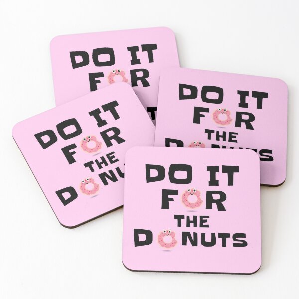 Item preview, Do It For The Donuts Black - Funny Gym designed and sold by GymWearDepot.