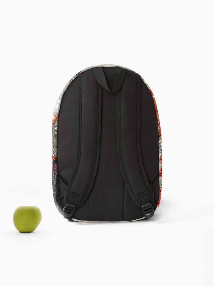 Thumbnail 2 of 3, Backpack, Red Marble Stone Design designed and sold by Piper-Deals.