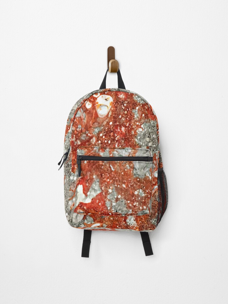 Thumbnail 1 of 3, Backpack, Red Marble Stone Design designed and sold by Piper-Deals.