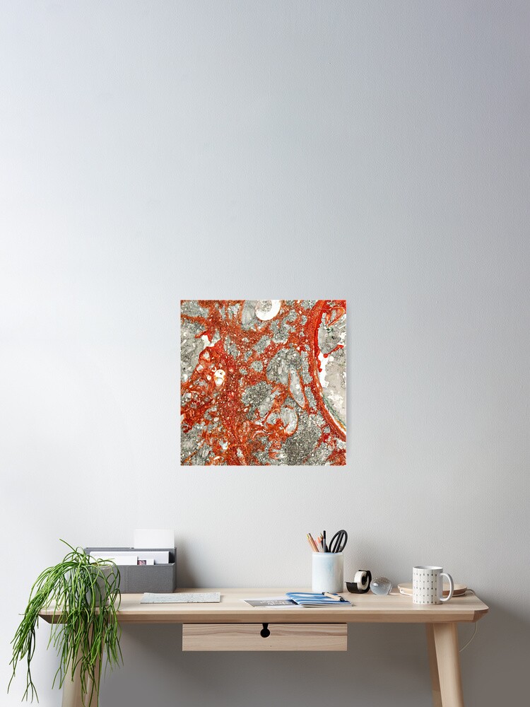 Thumbnail 2 of 3, Poster, Red Marble Stone Design designed and sold by Piper-Deals.
