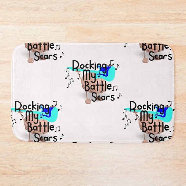 Item preview, Rocking my battle scars brain playing guitar- hydrocephalus awareness  designed and sold by Designs Of all kinds.