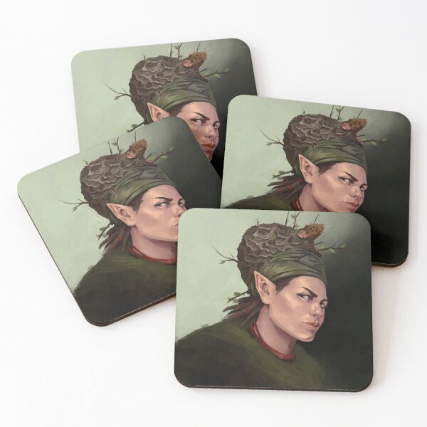 Item preview, Druidic Elf with Rat in Hair designed and sold by MonstersofRoll.