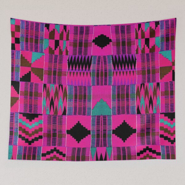 Item preview, African Kente Cloth Patterns HOTPINK designed and sold by wildwhimsical.