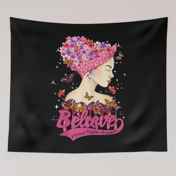 Artikelvorschau, Breast Cancer Awareness Warrior Support Glauben Sie Messy Bun entworfen und verkauft von CuthbertShop.