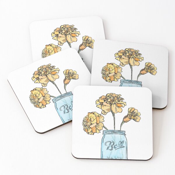 Item preview, Jar of marigolds designed and sold by Wscholl.