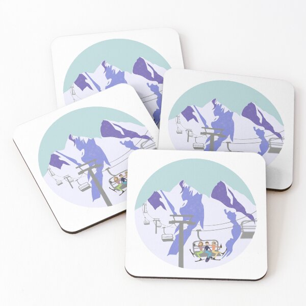 Item preview, Ski Lift with friends designed and sold by Cute Cow Designs.
