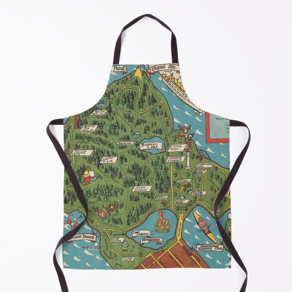 Item preview, 1938 Vintage Map of Stanley Park in Vancouver designed and sold by Gin  Neko.