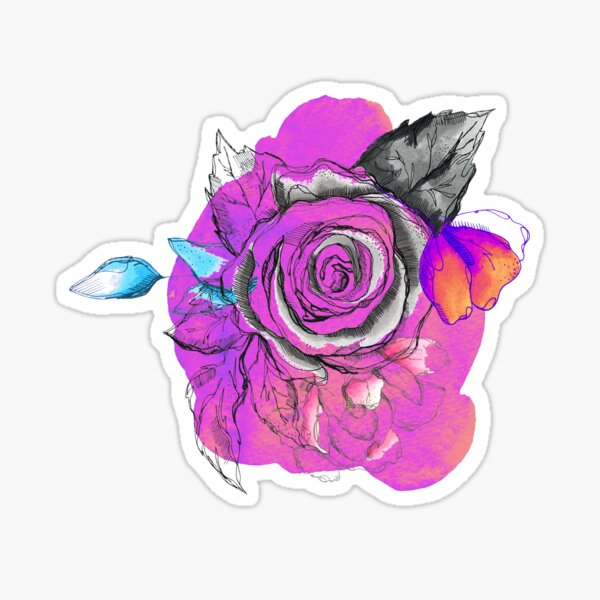 Item preview, Copy of Pink Water Color Rose designed and sold by WeirdGirlGFX.