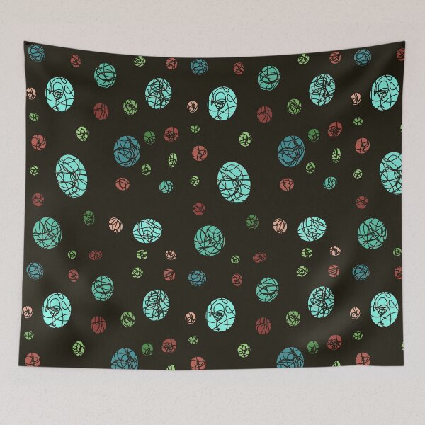 Item preview, Abstract Line Art Gem Space Oval Pattern Print Scribble  designed and sold by hopecope.