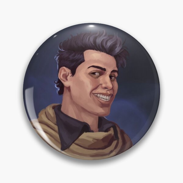 Item preview, Smiling Human in Armor With Wavy Hair designed and sold by MonstersofRoll.