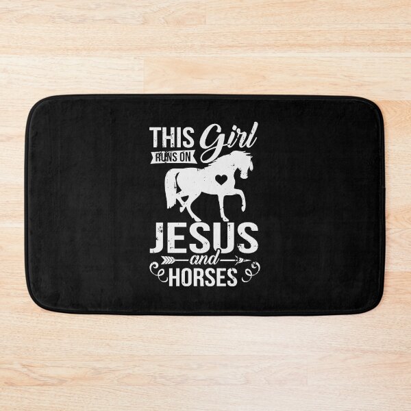 Item preview, This Girl Runs On Jesus An Horses designed and sold by wymanlynna.