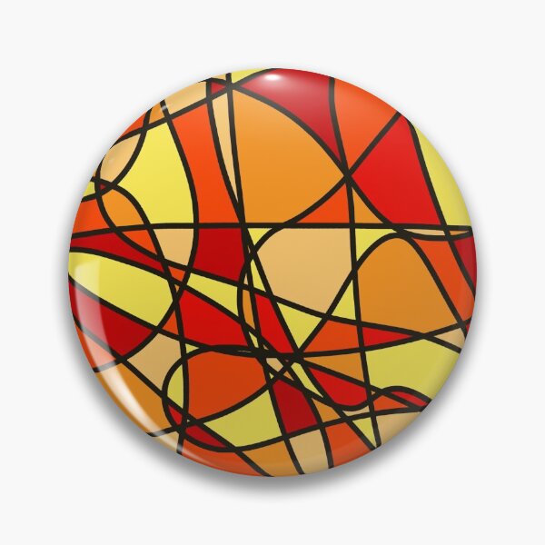 Item preview, Flame Fire Bright Colorful Painting Art Print Abstract Geometric designed and sold by hopecope.