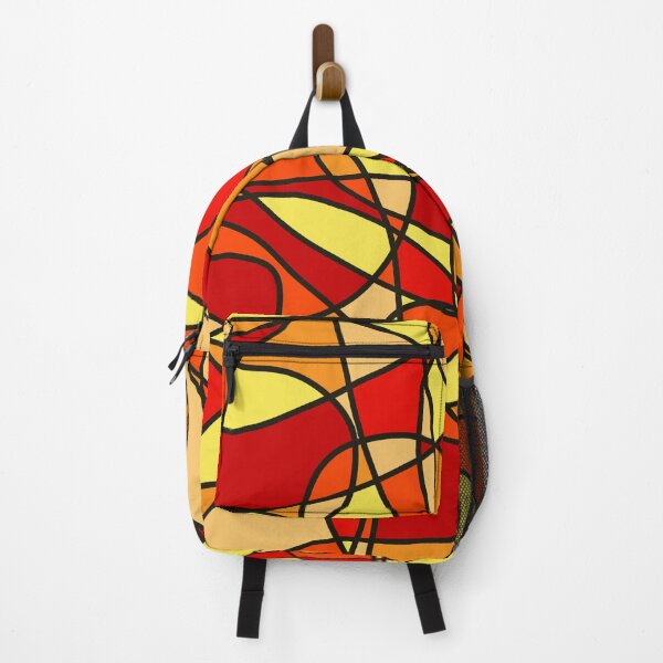 Item preview, Flame Fire Bright Colorful Painting Art Print Abstract Geometric designed and sold by hopecope.