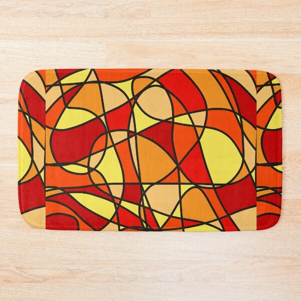 Item preview, Flame Fire Bright Colorful Painting Art Print Abstract Geometric designed and sold by hopecope.