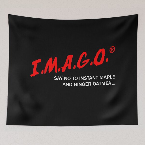 Item preview, Say No to I.M.A.G.O. with white text designed and sold by SporadicMerch.