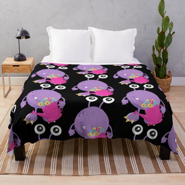 Item preview, Spring Monster, Purple Monster, Colorful Flowers  designed and sold by rumortolayo.