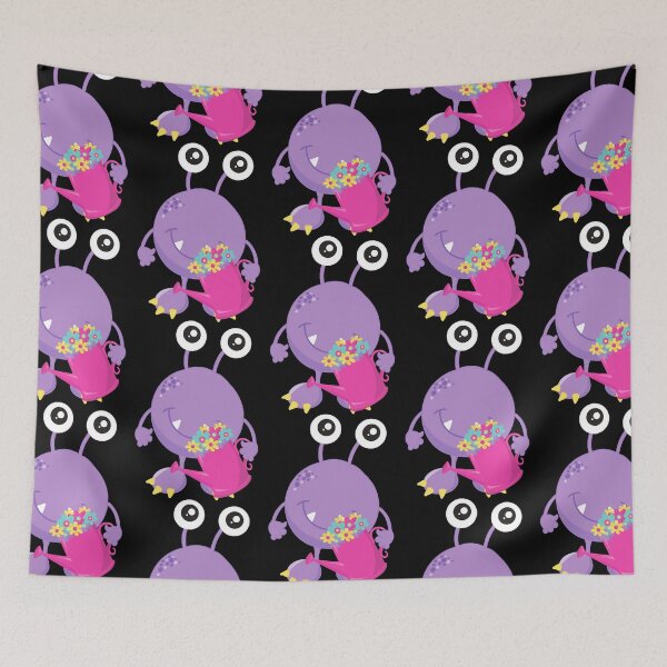 Item preview, Spring Monster, Purple Monster, Colorful Flowers  designed and sold by rumortolayo.
