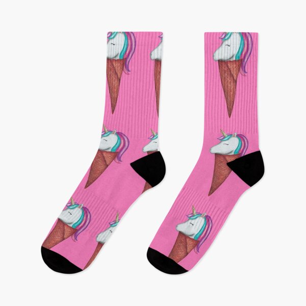 Item preview, Unicorn Ice Cream Cone on pink designed and sold by Tal Goldenberg-Keren.