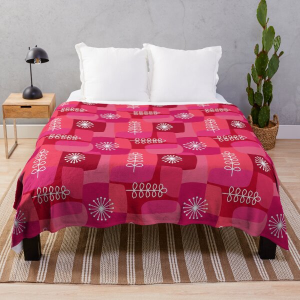 Item preview, Vintage look print in pinks and reds designed and sold by MHen.