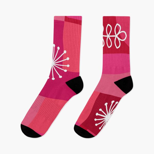 Item preview, Vintage look print in pinks and reds designed and sold by MHen.