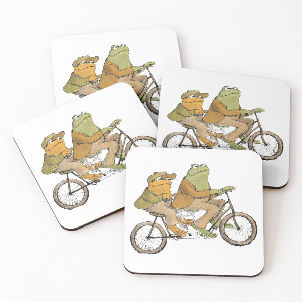 Item preview, frog and toad riding a bicycle designed and sold by mackguthmann.