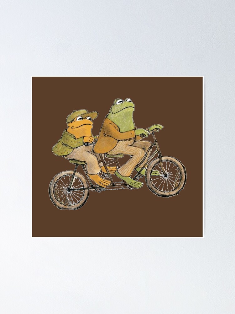 frog and toad riding a bicycle