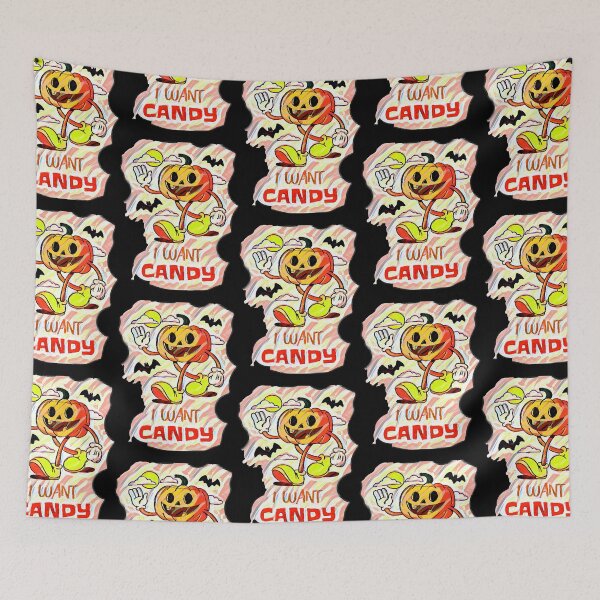 Item preview, I Want Candy (Halloween Waving Pumpkin)  designed and sold by kaiNickell.