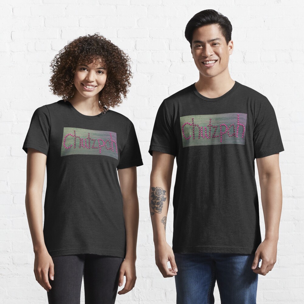 CHUTZPAH tees are back! This time in bubblegum pink in