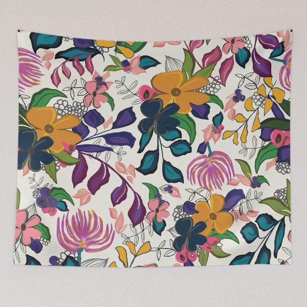 Item preview, Bold & Brilliant Wildflower Patch designed and sold by Kathy-Bourque.