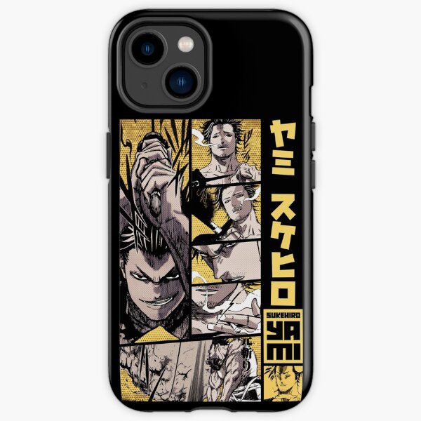 Yami Sukehiro == BLACK CLOVER = Manga Panel Design S04 -Gold- Coque antichoc iPhone