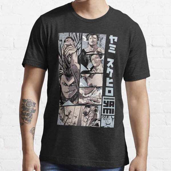 Yami Sukehiro Design == BLACK CLOVER = Manga Panel S04 -Grey- T-shirt essentiel