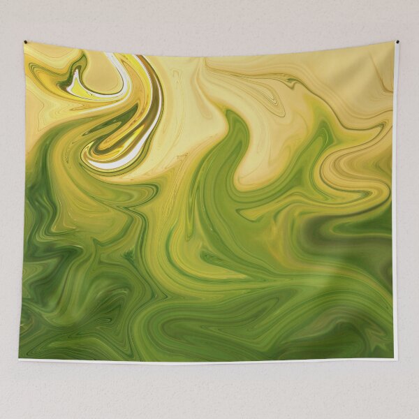 Item preview, Green Palette Abstract Painting Color Study Series C-40 designed and sold by ZekeArtPrints.