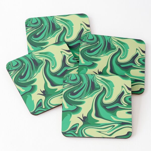 Item preview, Green Palette Abstract Painting Color Study Series C-41 designed and sold by ZekeArtPrints.