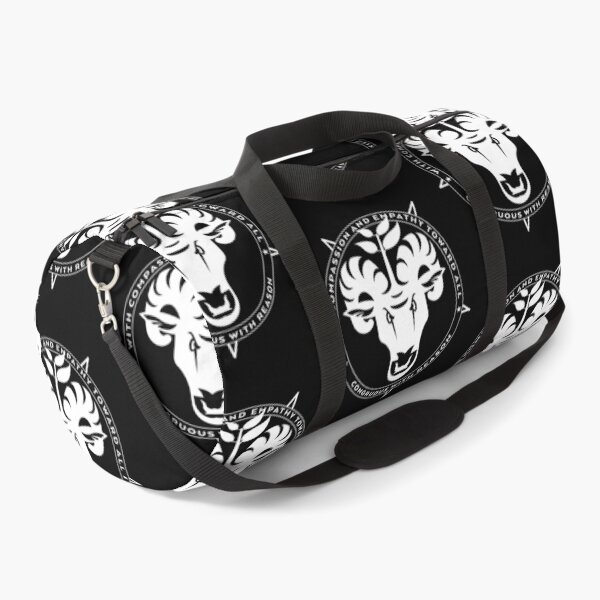 Item preview, With Empathy and Compassion Toward All vegan vegetarian pentagram baphomet designed and sold by AlasAHintStudio.
