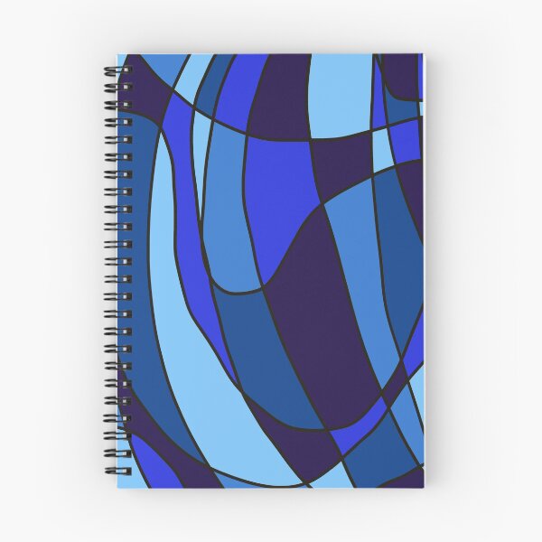 Item preview, Blue Geometric Abstract Art Painting Pattern Print Cool Toned designed and sold by hopecope.