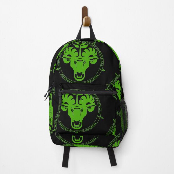 Item preview, With Empathy and Compassion toward All Congruous with Reason vegan vegetarian pentagram baphomet designed and sold by AlasAHintStudio.