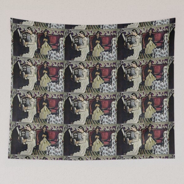 Item preview, 'Girl At Piano' by Cezanne (Reprint) designed and sold by Classic Visions Gallery.