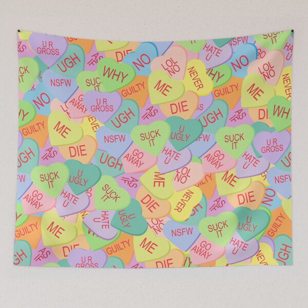 Item preview, Candy Hearts Pattern - SFW designed and sold by ajoymoon.
