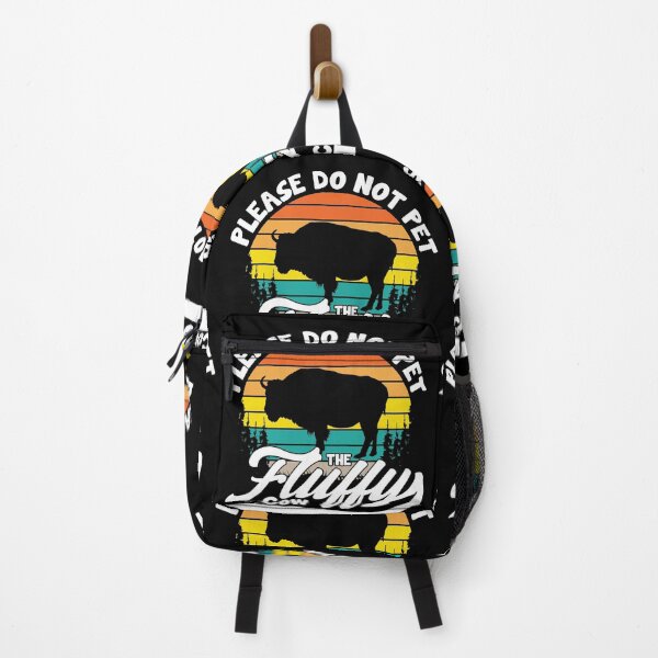 Item preview, Do Not Pet The Fluffy Cows - Funny Bison Buffalo designed and sold by GravitiTees.
