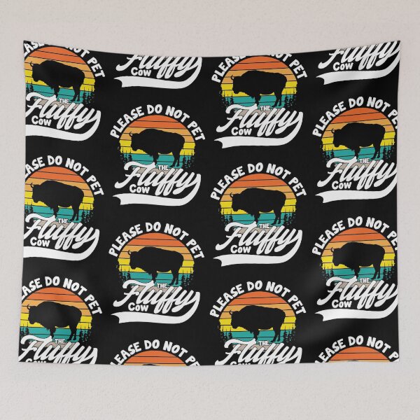Item preview, Do Not Pet The Fluffy Cows - Funny Bison Buffalo designed and sold by GravitiTees.