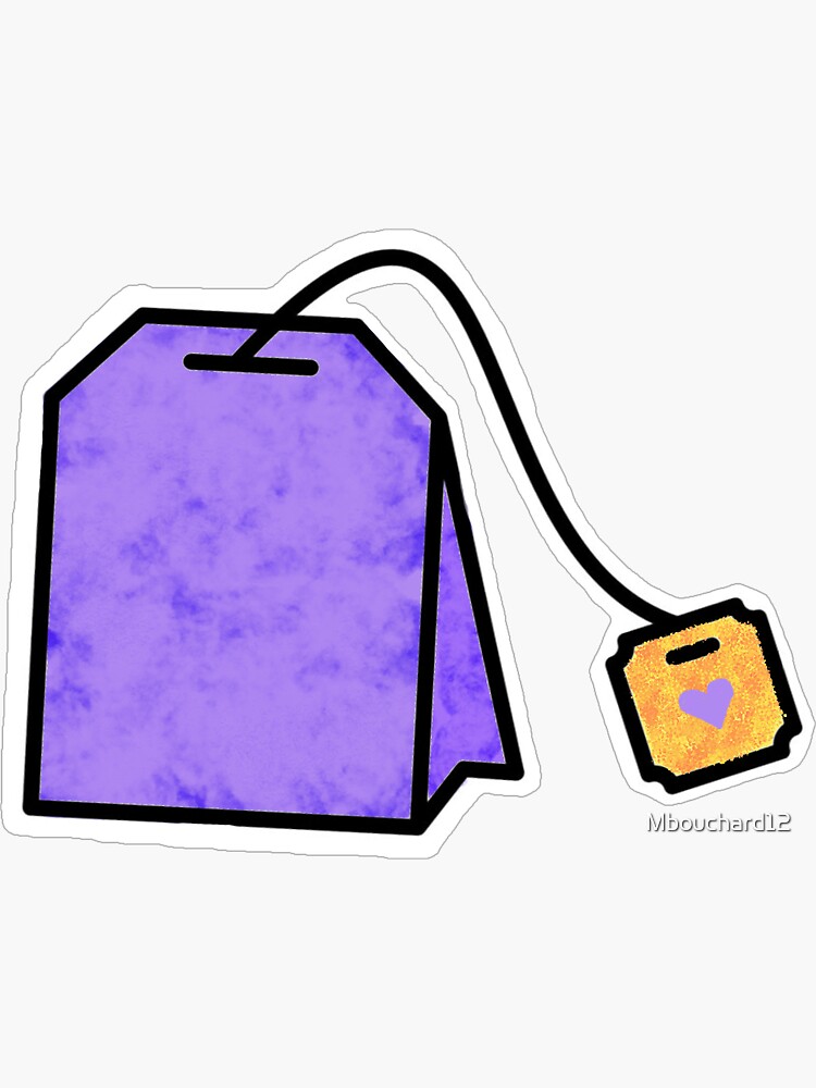 "Purple tea" Sticker for Sale by Mbouchard12 Redbubble