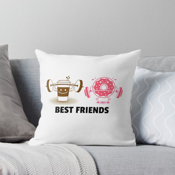 Item preview, Coffee And Donut Best Friends Black - Funny Gym designed and sold by GymWearDepot.