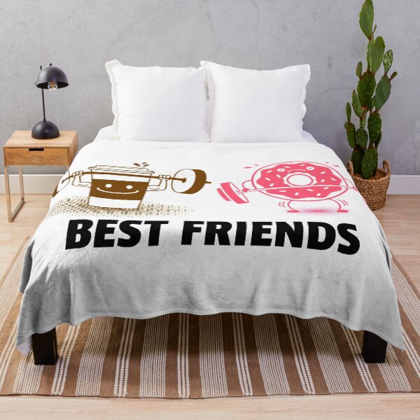 Item preview, Coffee And Donut Best Friends Black - Funny Gym designed and sold by GymWearDepot.