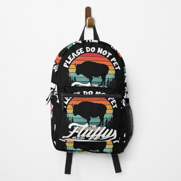 Item preview, Do Not Pet The Fluffy Cows - Funny Bison Buffalo Cattle designed and sold by GravitiTees.