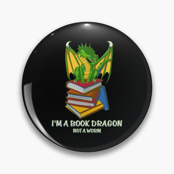 Item preview, Book Dragon Not Worm Fantasy Reading Nerd Geek Librarian designed and sold by derekvella.