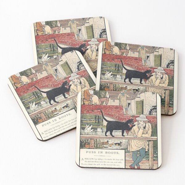 Item preview, Walter Crane - Puss In Boots - Page Spread 1 designed and sold by Vintage8.