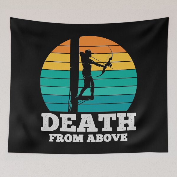 Item preview, When Seeing Death From Above Painful Bowhunting Archer Bowmen Target Shooting designed and sold by DeathAirborne.