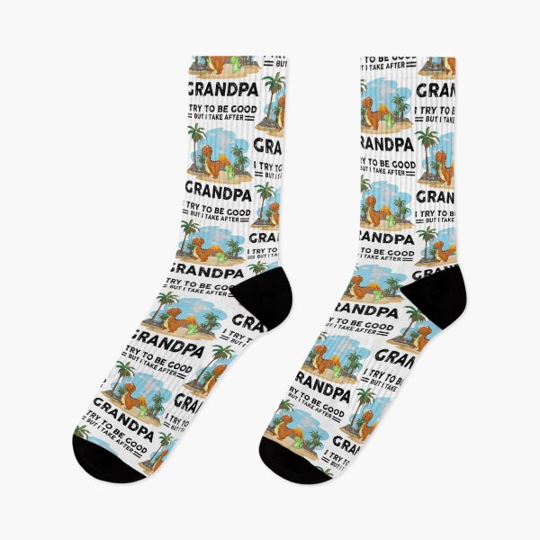 Item preview, Kids I Try To Be Good But I Take After My Grandpa Funny Dinosaur  designed and sold by GiselleShop.